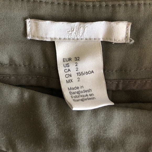 H&M dress pants in green. Size US 2. - Picture 5 of 7